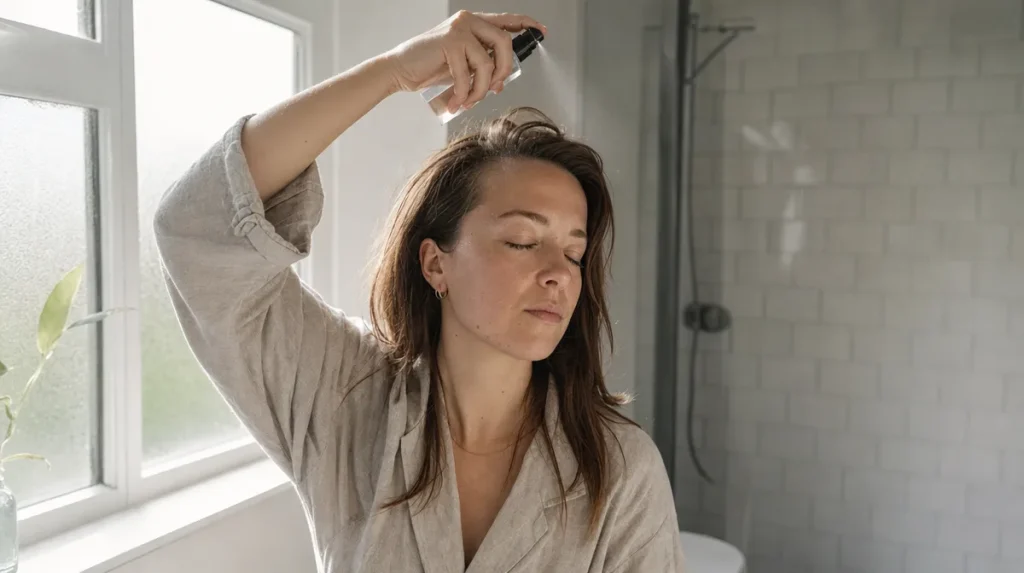 What is actually happening when you spray it on
